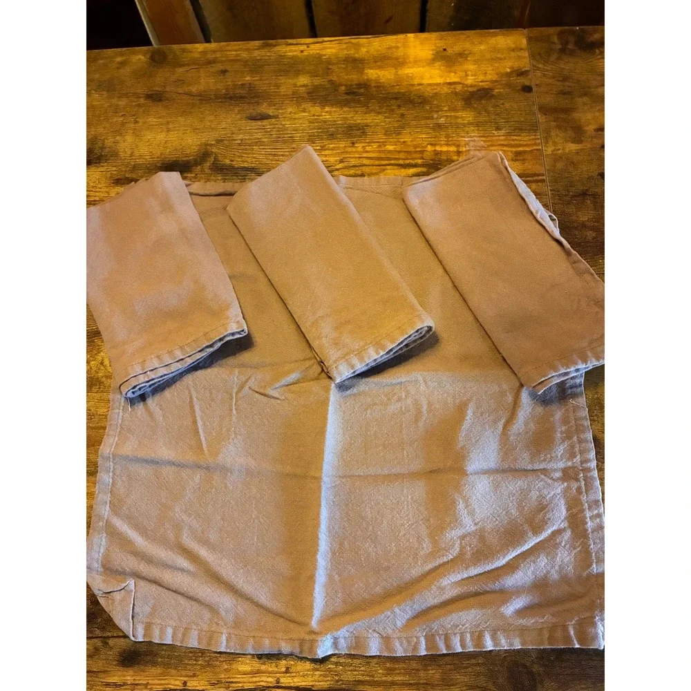 Design Imports Napkins Unisex OS Mauve Excellent 100%Cotton Set of 4 Cloth 17x18